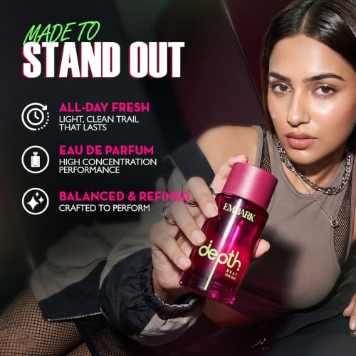 Image of EMBARK Depth Beat Long Lasting Perfume for Women | 100ml Eau De Parfum | Oriental Fruity Premium Fragrance | Gift for Women