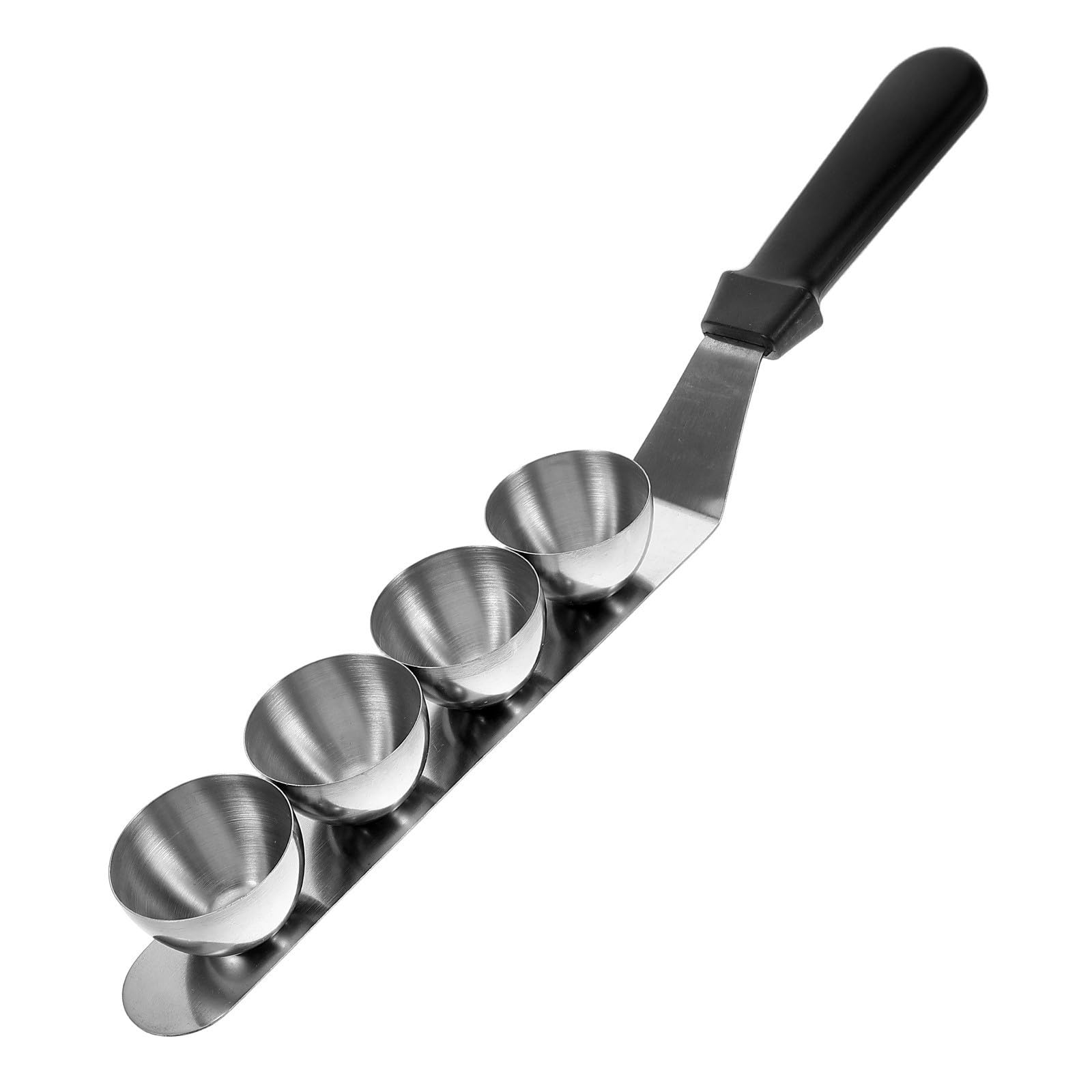 Soporte para huevos de codorniz de acero inoxidable con bandeja de cocción rápida