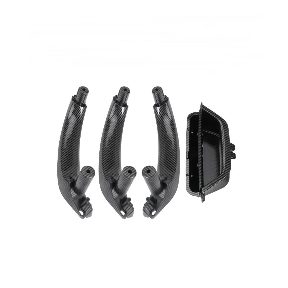 Pibid Car Inner Handle Car Interior Door Handle Inner Panel 51419209216 for X3 for X4 for F25 for F26(Carbon RHD 1 Set)