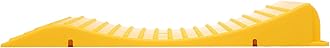Homeon Wheels Tire Saver Ramps Anti-Slip Pads Design, Car Tire Wheel Ramps for Flat Spot and Flat Tire Prevention, Tire Savers for Storage, Carrying Bag, Easy to Store 4 Pack (WH-400) Yellow