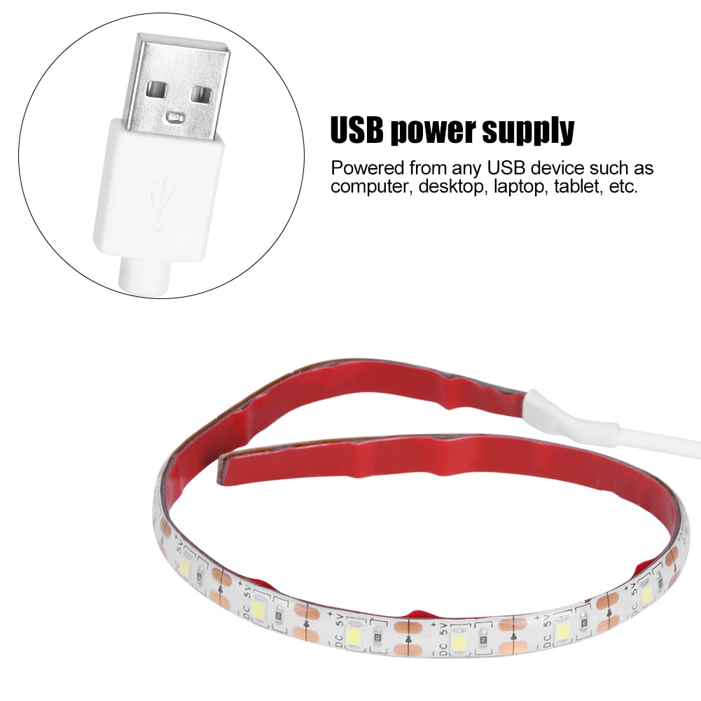 Haofy Luce LED USB Per Macchina Da Cucire - Lampada Flessibile Con Base Magnetica, 12 LED, AC110-250V, Cavo 1.4m, Bianca