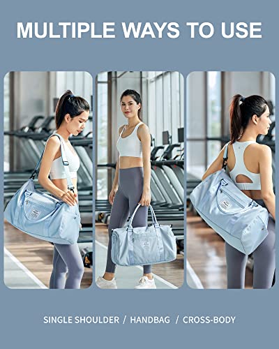 Gym Bag Womens Mens With Shoes Compartment And Wet Pocket,Travel Duffel Bag For Women For Plane,Sport Gym Tote Bags Swimming Yoga,Small Waterproof Weekend Overnight Bag Carry On Bag Hospital Holdalls #TOP2