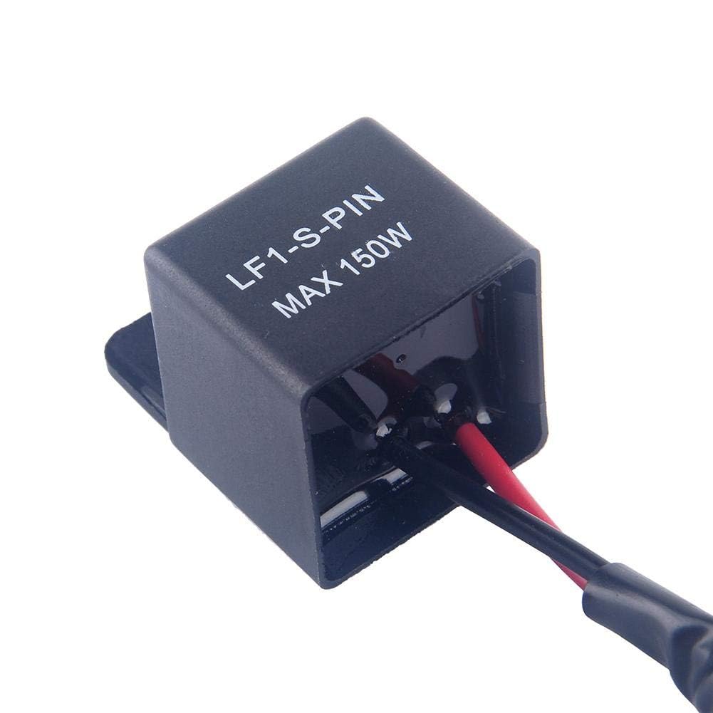 Keenso 2 piny elektroniczny przekaźnik kierunkowskazu LED uniwersalny 12 V przekaźnik kierunkowskazu motocyklowego kierunkowskazu