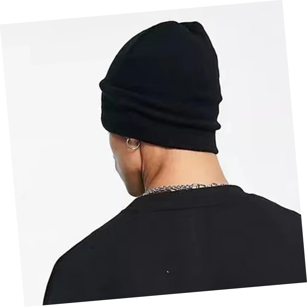 NOLITOY 2pcs Winter Knit Beanie Hats Thickened Thermal Knitted Caps Black Warm Winter Protector for Men Women Outdoor Casual