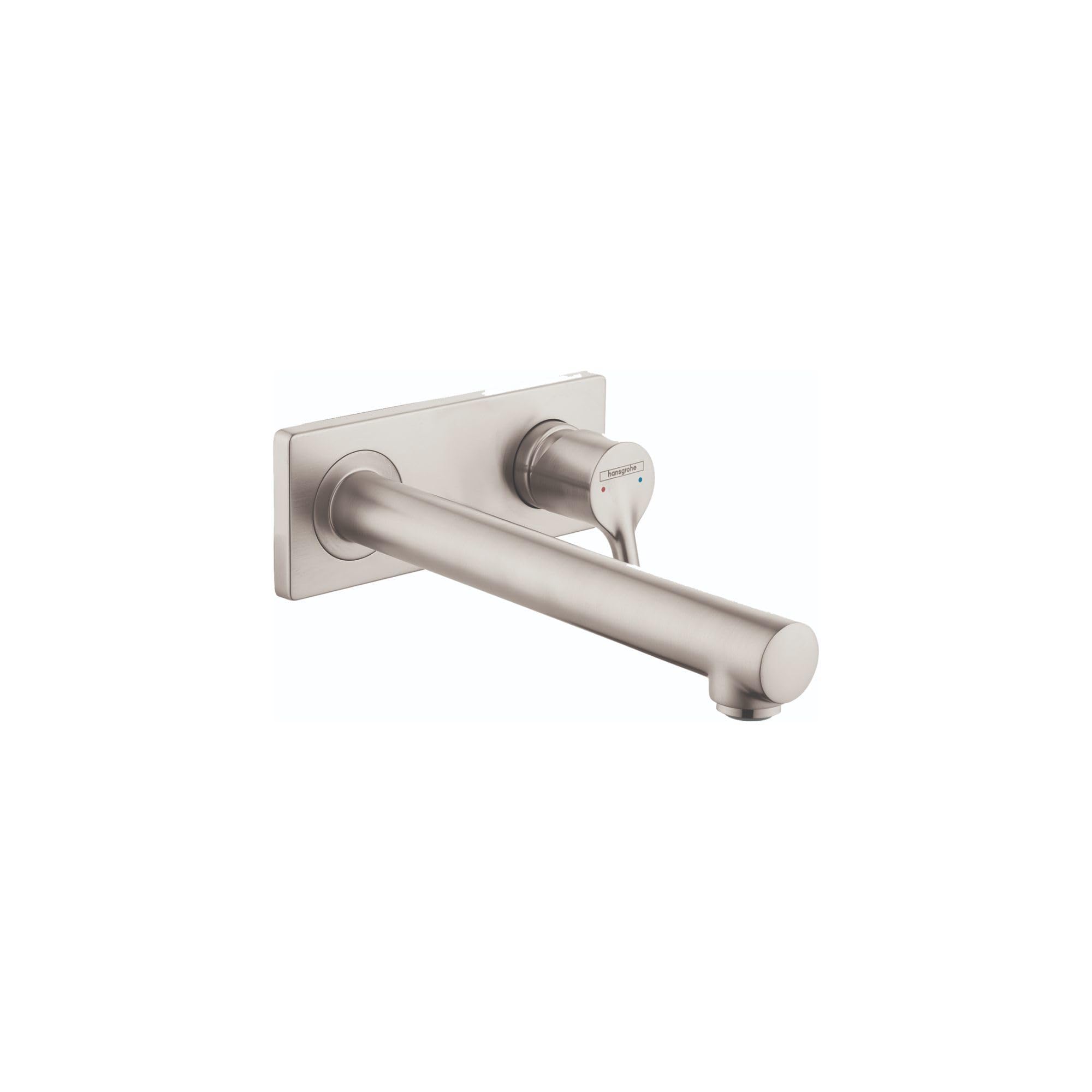 hansgrohe Talis S Modern Premium Easy Clean 1-Handle 2 4-inch Tall Bathroom Sink Faucet in Brushed Nickel, 72111821