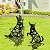 Rngmsi German Shepherd Metal Garden Stakes Yard Decor, 2PCS Black Dog Silhouette Statues Garden Decorative Gifts for Yard Art, Patio, Outside, Lawn Ornaments, Christmas, Backyard