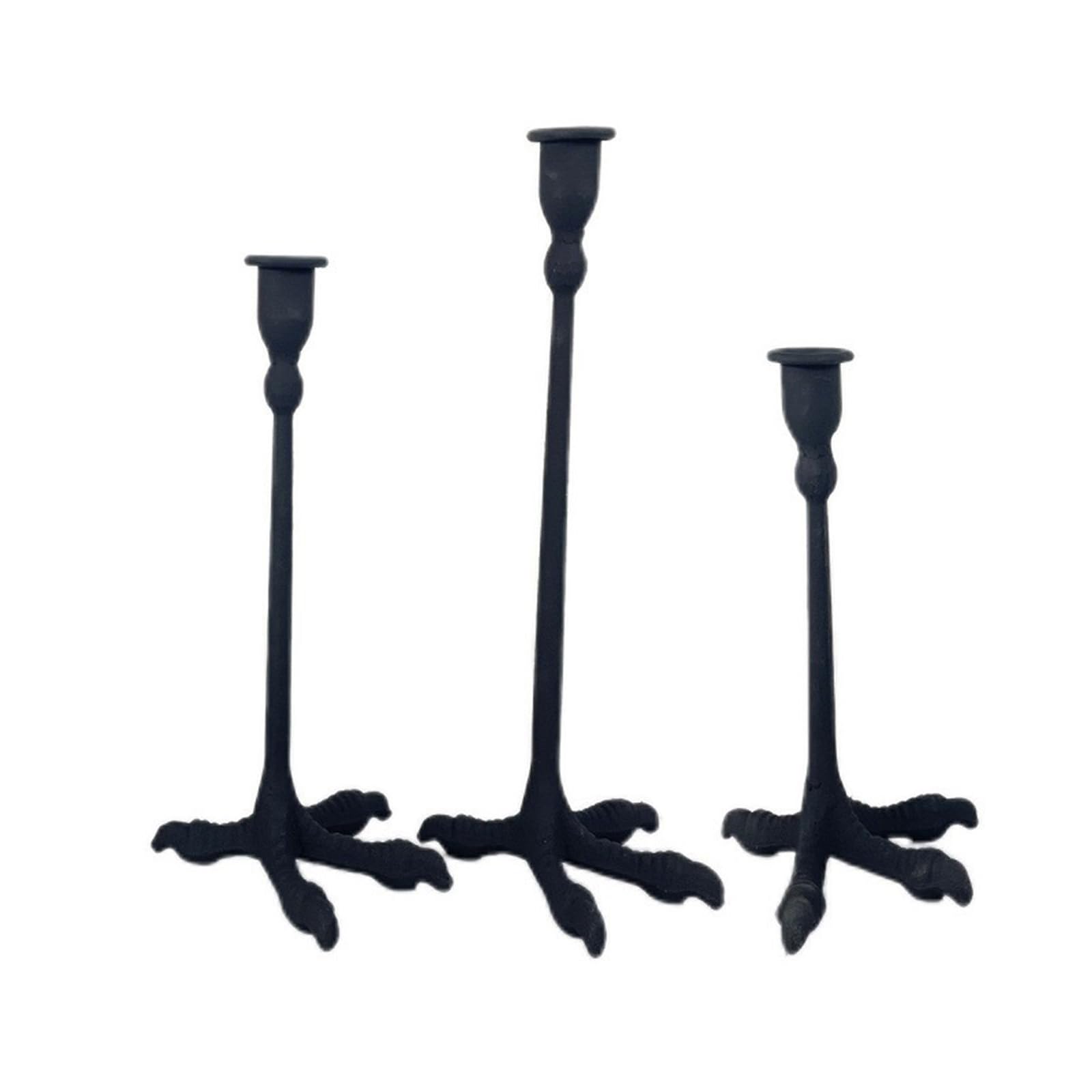 VIVIWI Vintages Metal Claws Candlestick Holder Tapers Candle Holder for Home Decoration and Dining Table Centerpieces