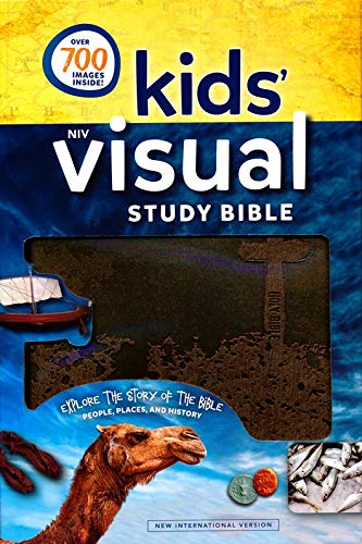 PERSONALIZED NIV Kids' Visual Study Bible - Imitation Leather - Brown - Custom Name Imprint - Image 2
