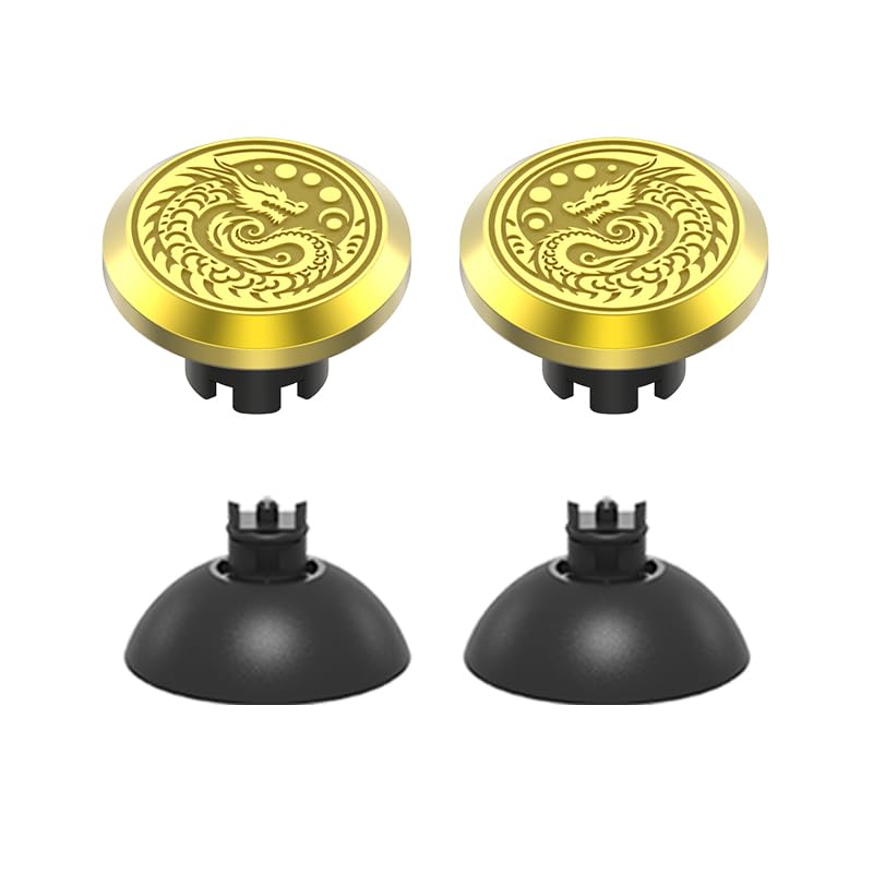 KD FLY Metal Thumbsticks for PS5 Controller Joystick Replacement Thumb Sticks for PS4 Controller Custom Thumb Grips for