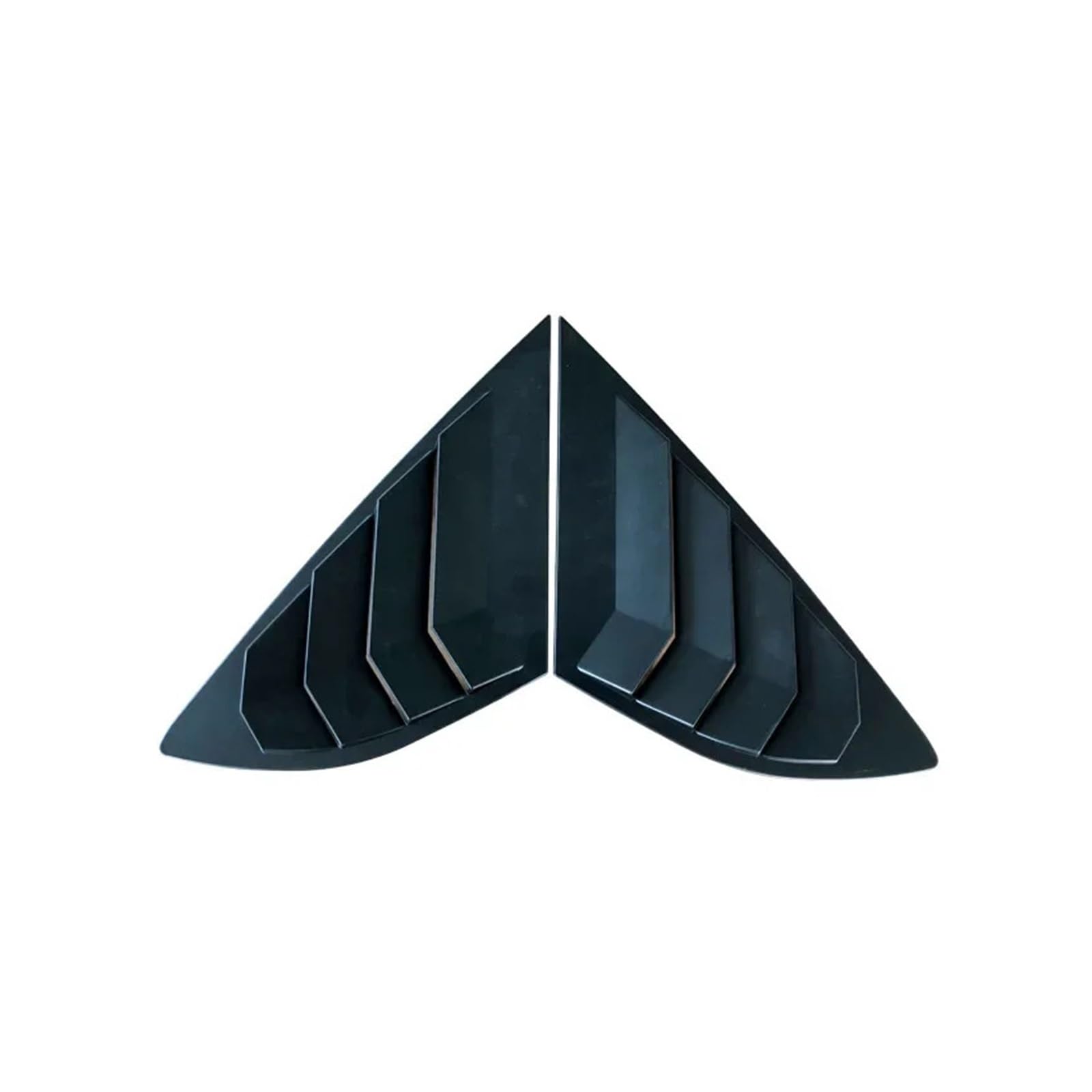 Rear Side Vent Window Scoop Louvers Compatible With Ford Mondeo Fusion 2013-2018 Shutter Cover ABS Sticker(Matte Black)