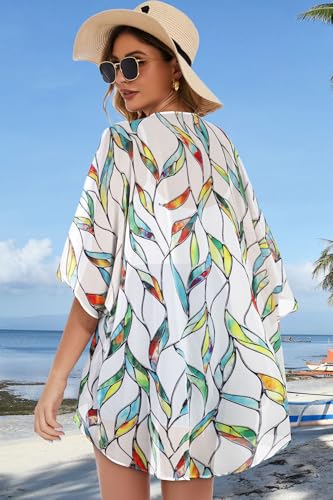 Image of Swimsuit Coverups for Women Sarong Beach Bikini Wrap Sheer Short Skirt Chiffon Scarf for Swimwear