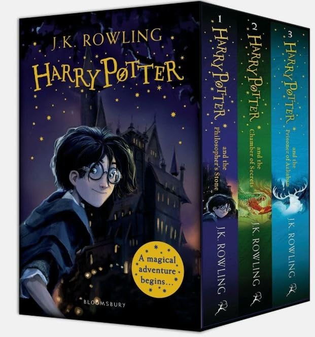Harry Potter 1-3 Box Set (The Philosopher’s Stone, The Chamber of Secrets, The Prisoner of Azkaban).      Paperback – July 14, 2021