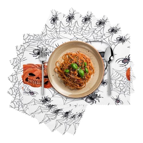 Set de table Halloween antidérapant résistant à la chaleur lot de 6 - 3