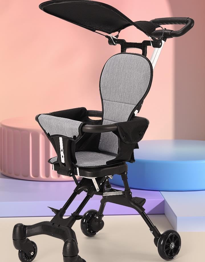 Lightweight Foldable Baby Stroller with Seat Portable Travel Baby Chair | Easy 3-Step Fold,Compact Design for Airplane, Car, and Outdoor Use | Ideal for Shopping, Travel-image-24