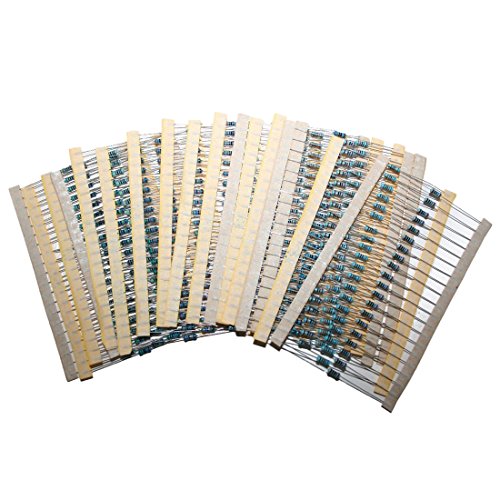 resistance - SODIAL(R) 1% de Precision 1/4W 30 Valeurs Kit de Resistance, Jeu de 600pcs