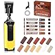 NYBQ Laminat Reparaturset, 24 Stück Holz Parkett Reparaturset Neuem Upgrade-Schmelzwerkzeug, 11 Farben Hartwachs für Holzkitt Vinylboden Holzböden Möbel Arbeitsplattet Reparatur set