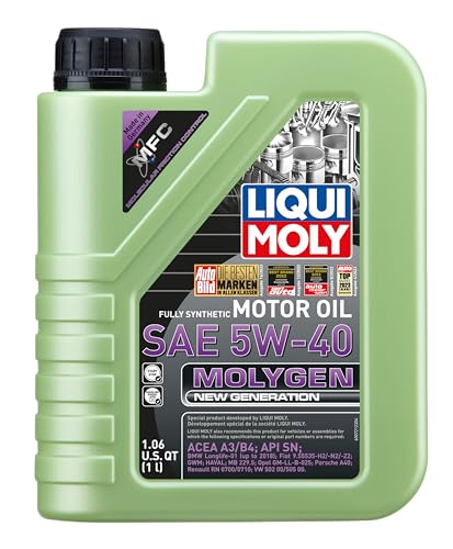 Image of Liqui Moly 20230 Molygen New Generation 5W-40 Motor Oil, 1 Liter