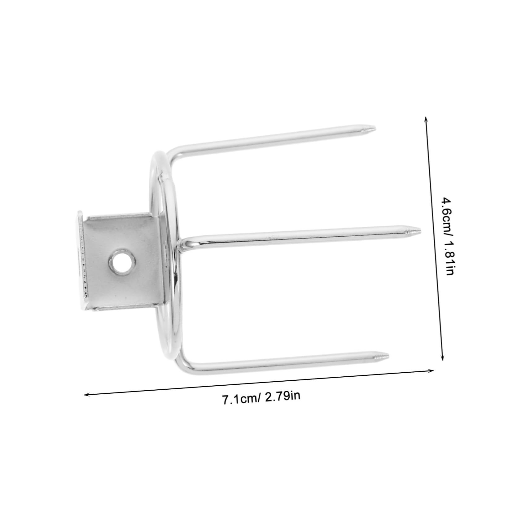 Cabilock 2pcs Heavy Duty Rotisserie Forks Stainless Steel Grill Accessories for Air Fryer Electric Oven Efficient Design for Even Cooking of Chicken Fish
