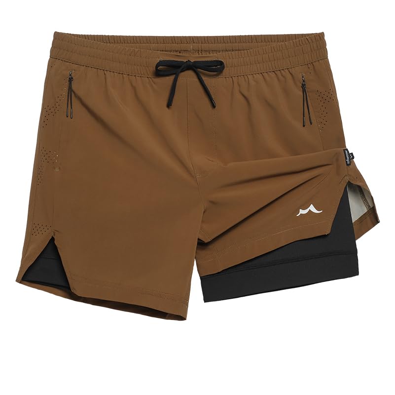 Image of maamgic Men's Athletic Running Shorts with Liner Ultra Lightweight Workout Shorts 5 inch / 7 inch
