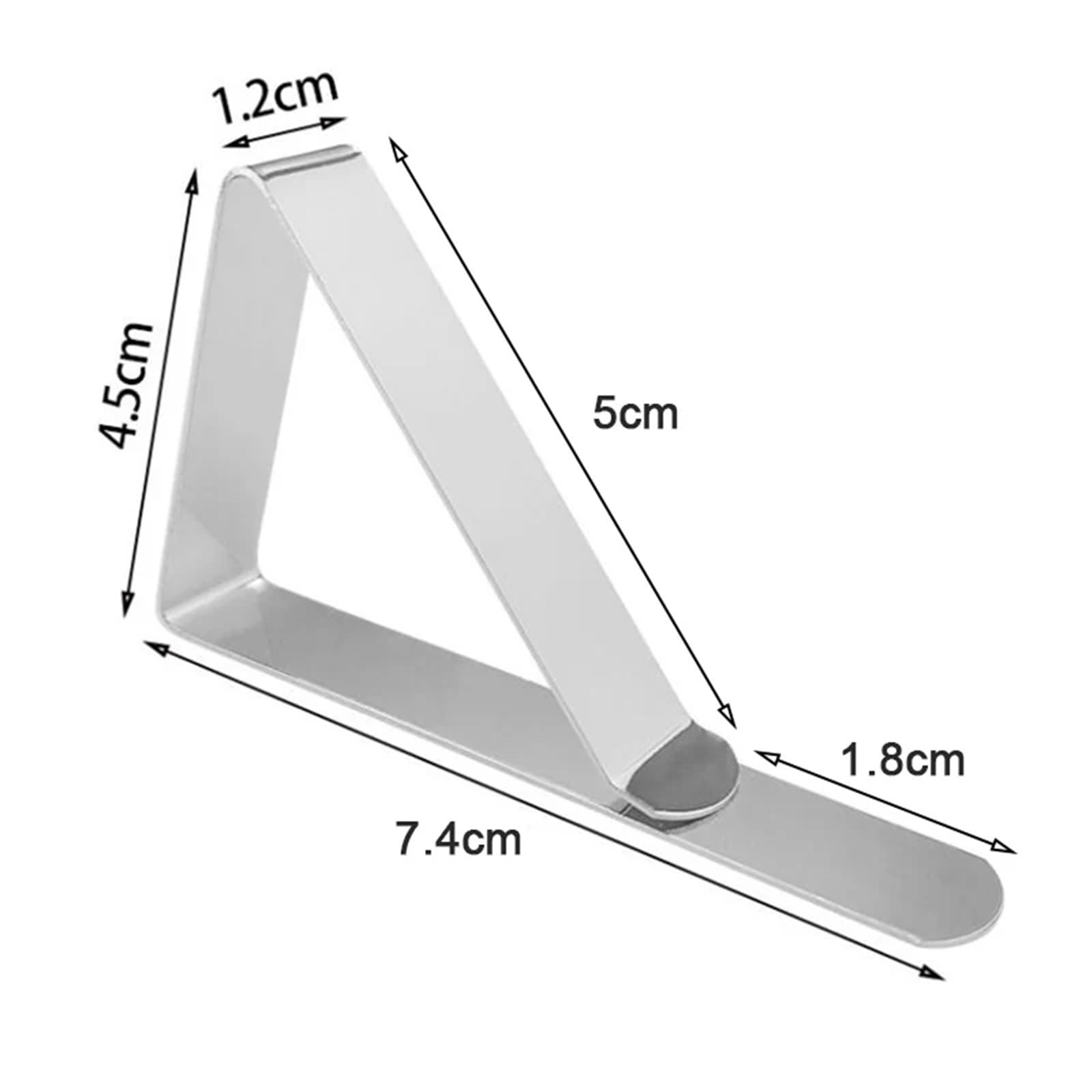 6/12/24 Stück Edelstahl Anti-Rutsch-Tischdeckenklammern rutschfeste Tischabdeckungs-Sicherungsklemmen Clip Hochzeit Camping Promenade Tischabdeckungsklammer FüR Tischplatten(24pcs)