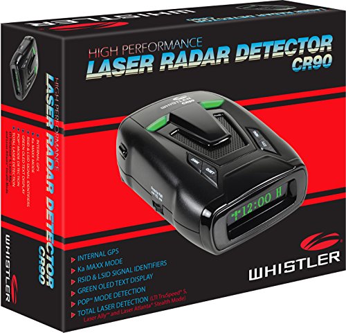 image for Whistler CR90 High Performance Laser Radar Detector: 360 Degree Protec