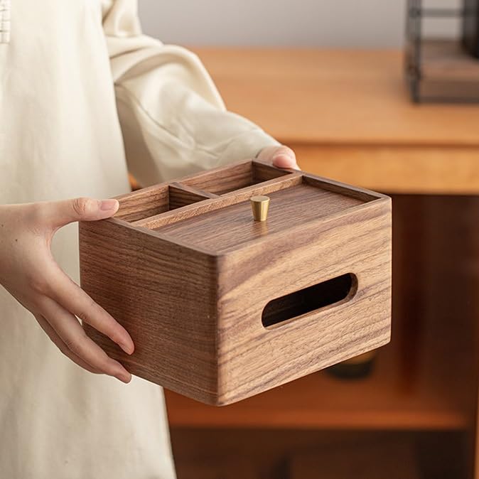 Pudełko na chusteczki pudełko na chusteczki z litego drewna wielofunkcyjne przechowywanie domowe pudełko na chusteczki biurowe, stolik kawowy pudełko na chusteczki papierowe pudełko na chusteczki
