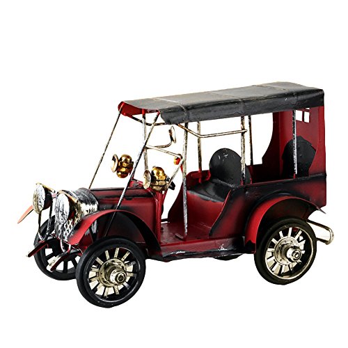 Bluelans - Figura decorativa para coche, diseño de coche, hierro, Rojo, 21cm x 10cm x 13cm/8.27" x 3.94" x 5.12" Cover