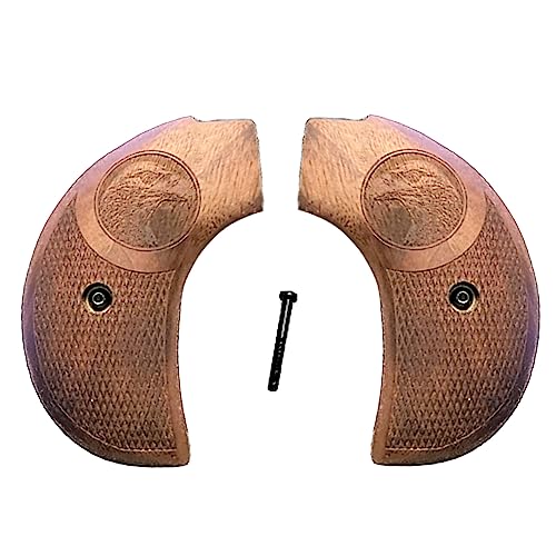 Premium Gun Grips Compatible Replacement for Heritage Rough Rider Birdshead Walnut Grips .22 Model American Eagle - Premium Gun Grips