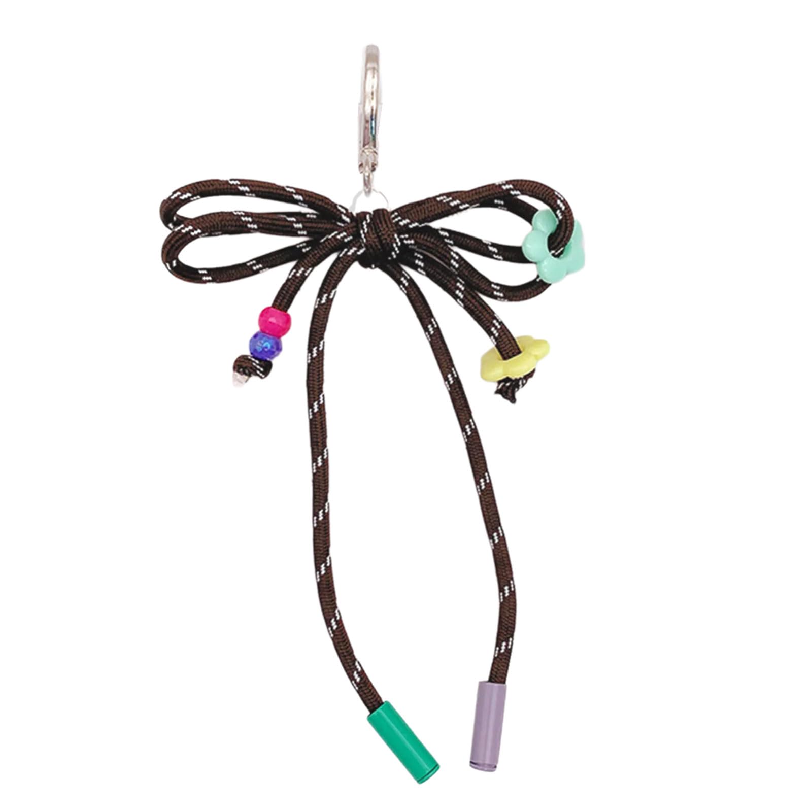 Maxtonser Colorful Nylon Braided Rope Keychain Comfortable Hand Feel Waterproof and Stain Resistant Craft Supplies Daily Use