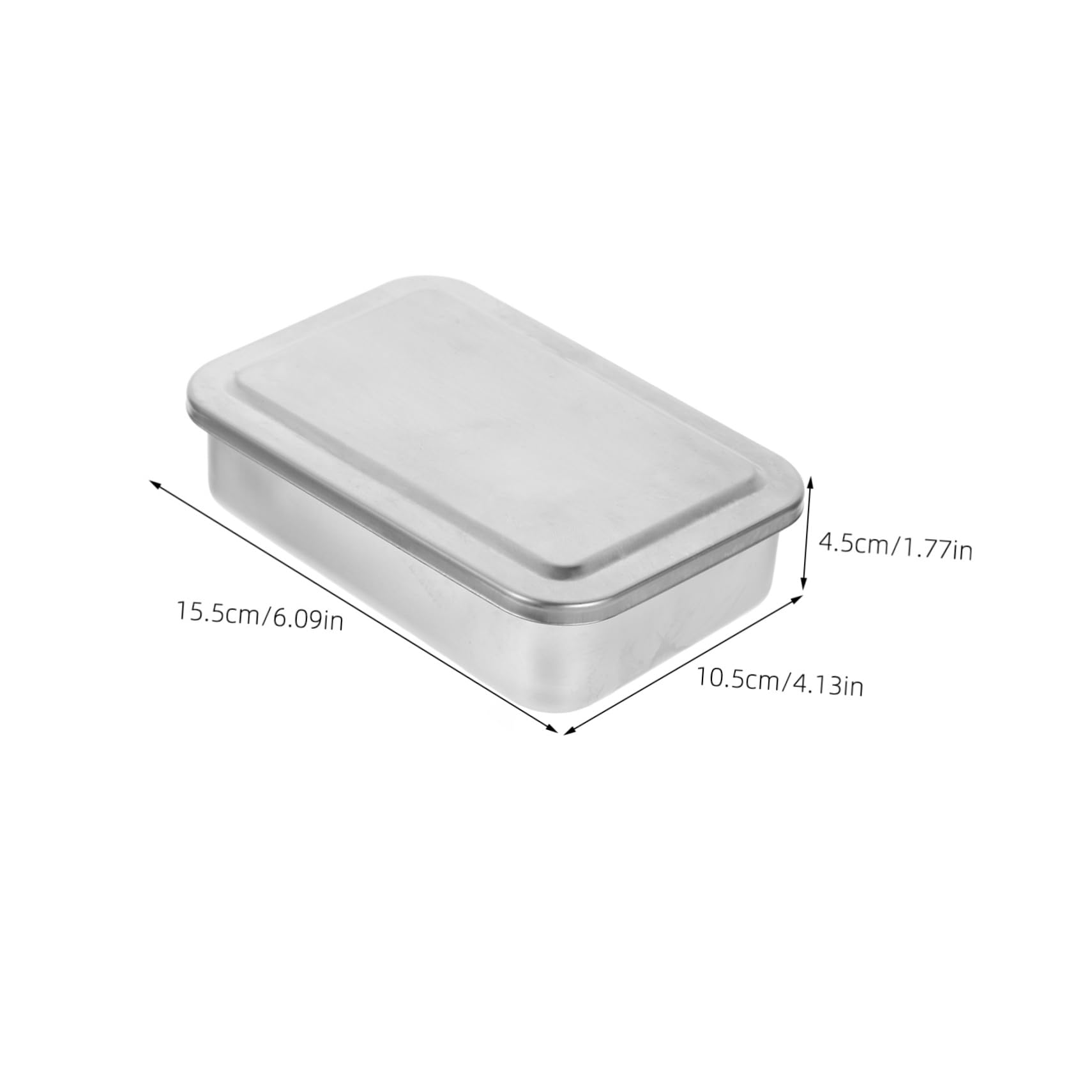 CHILDWEET Stainless Steel Medical Tray Lid Cleaning Box for Instruments Flat Metal Tray
