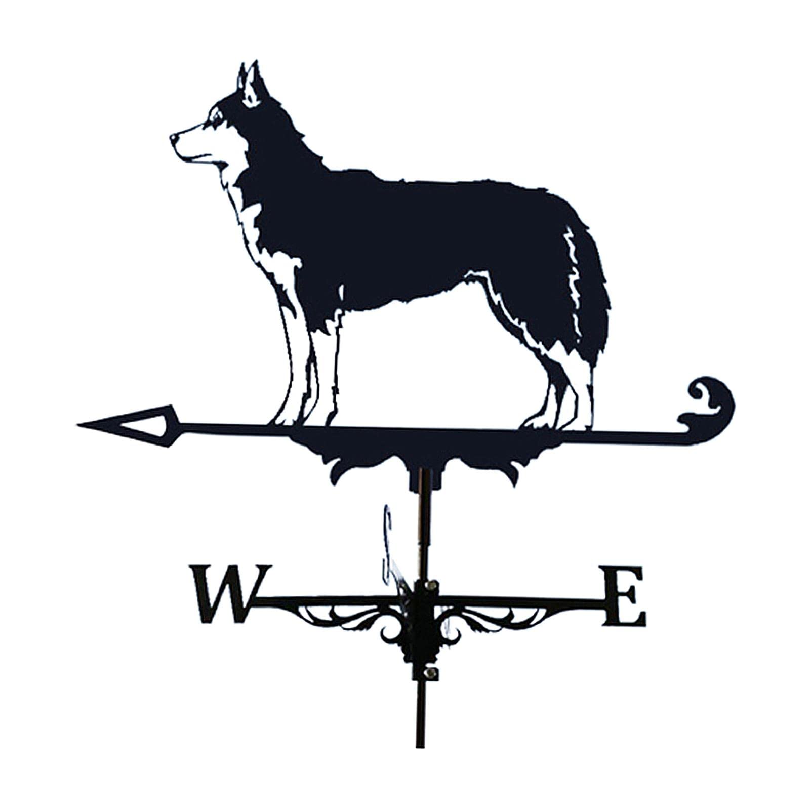 Weather Vane Farm Weather Vane Wind Direction Indicator Husky|Weathervanes|Home & Garden-image-19