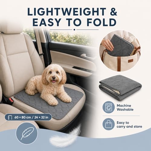 Maxetodo Tapis pour Chien Absorbant Réutilisable Housse de Canapé Imperméable Antidérapant Lavable en Machine pour Chiots, chiennes Enceintes, Chiens incontinents, cochons d'Inde, Lapins – vue 4
