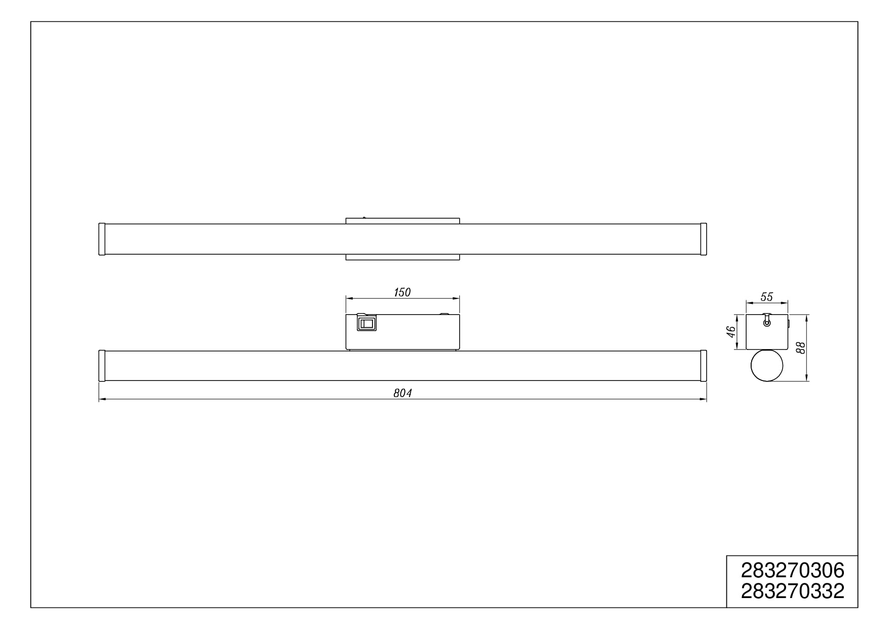 Trio Leuchten Mattimo 283270332 - Lámpara LED de pared para baño, metal, plástico, blanco, incluye LED de 8,6 W