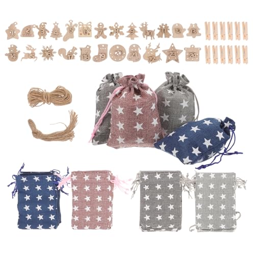 Petits Sachets Noël Jute pour Remplacer le Papier Cadeau Jetable