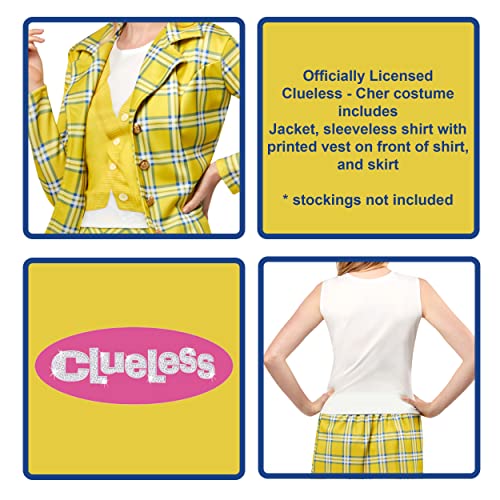 Panoplie jaune Cher Rubies avec veste et jupe à carreaux - 5