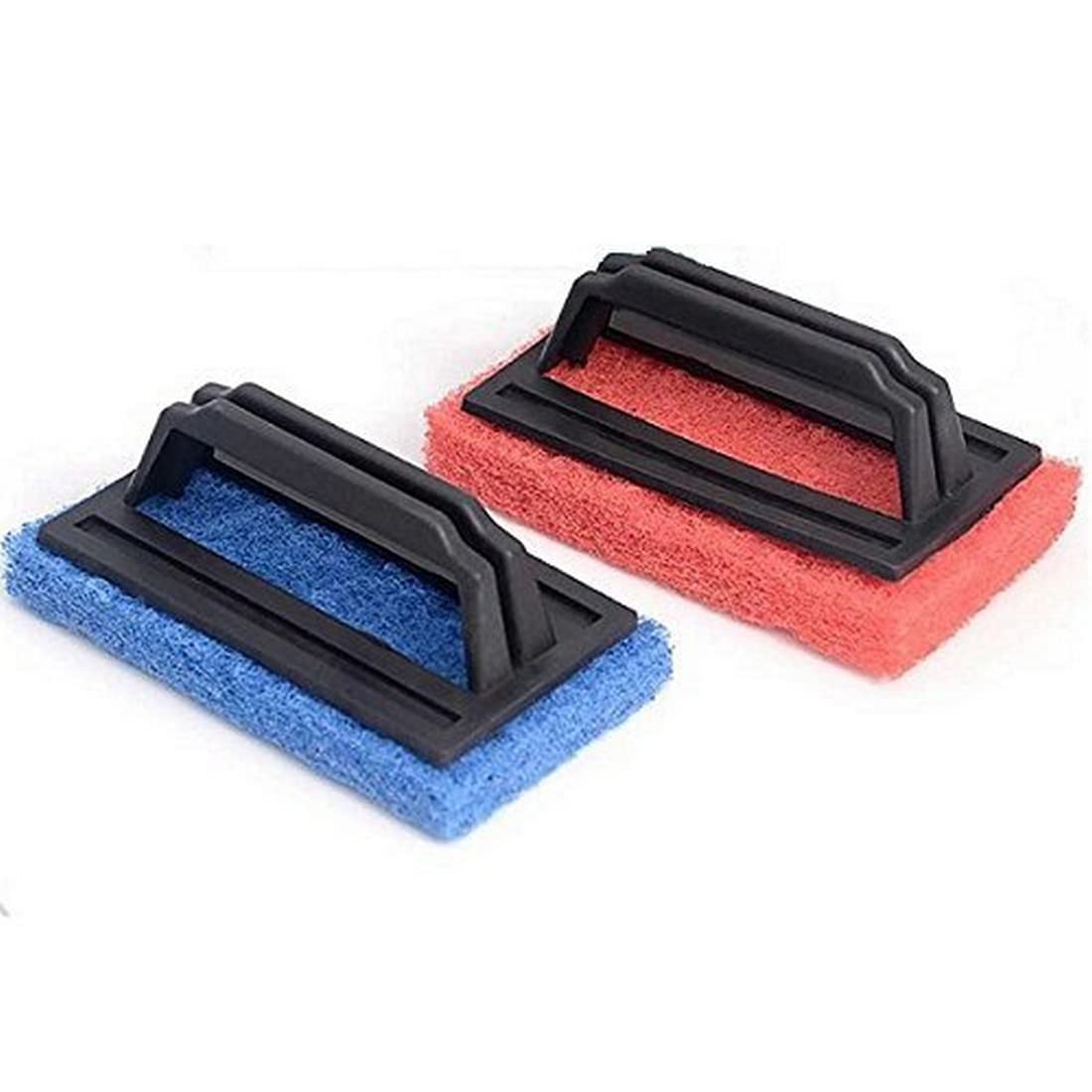 HELLYZ Heavy Duty Tile Cleaning/Floor Cleaning Brush with Sponge Scrub Pad and Handle for Home, Kitchen, Bathroom Multi Purpose Brush-image-6