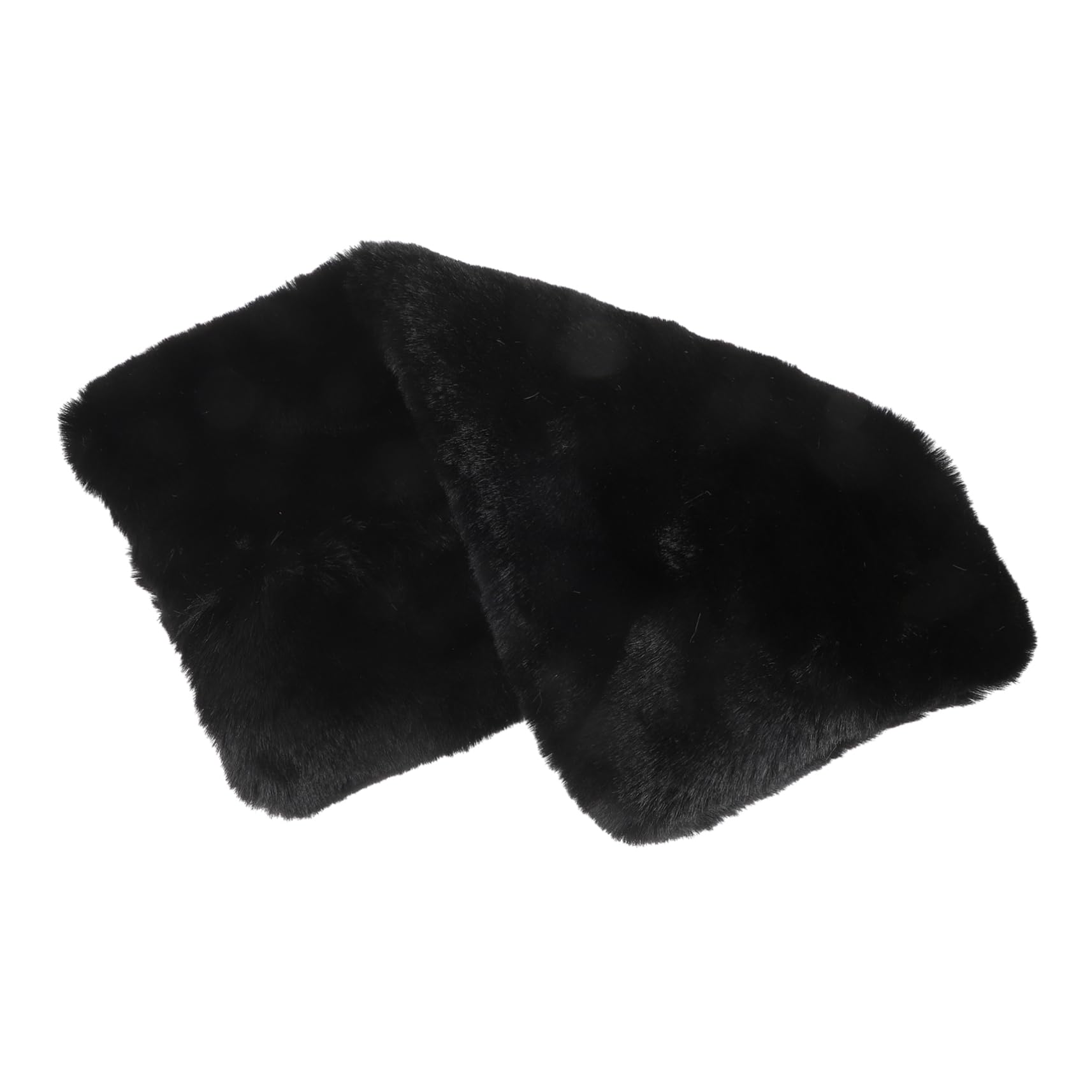 ibasenice Manguito más cálido Felpa cálida de Invierno calienta Forrado Rosa Calentador de Manos Accesorio de Invierno Suministro al Aire Felpa Corta Black