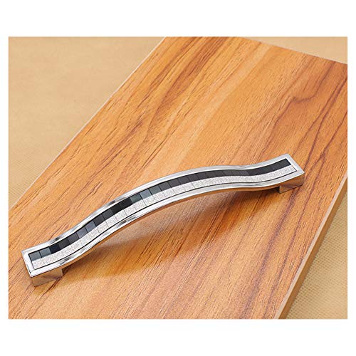 BOZONLI 5pcs Rhinestone Crystal Wardrobe Handles Europe Style Zinc Alloy Furniture Door Pull Handle for Kitchen Cabinet Cupboard Dresser Knobs (128mm - Image 2