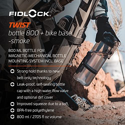 Fidlock Twist Bottle 800+ Bike Base - Innovative magnetische Bike Trinkflasche inkl Rahmenhalterung – Ansicht 3