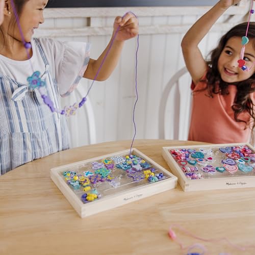 Image of Melissa & Doug Sweet Hearts and Butterfly Friends Bead Set of 2-250+ Wooden Beads