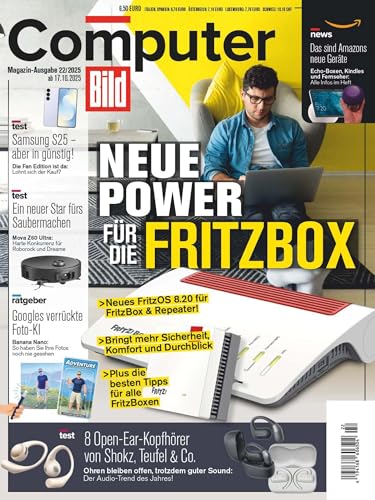 Computer Bild Magazin 22/2025 \"Neue Power für die Fritzbox\"