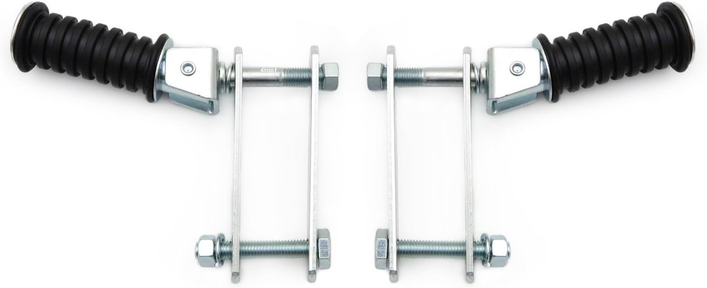 Dual Sport Enduro - Folding Passenger Foot Pegs - 10mm - Fits Honda XR400R XR400 XR650L XR650R XR650 - Dirt Bike Motocross Swingarm Mount