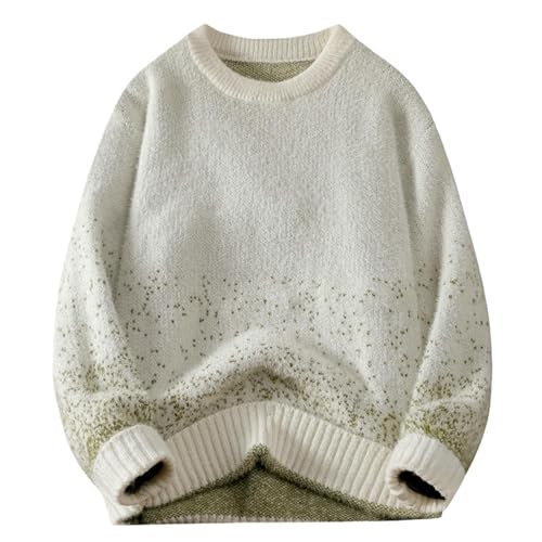 Jersey holgado de hombre suéter de punto grueso contra el frío para uso diario casual
