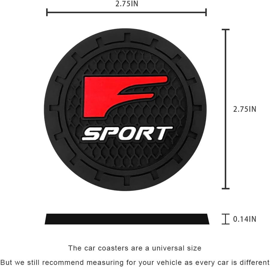Car Cup Holder Coaster for Lexus F Sport F-Sport,Silicone Cupholder Coaster,Car Interior Accessories - Image 2