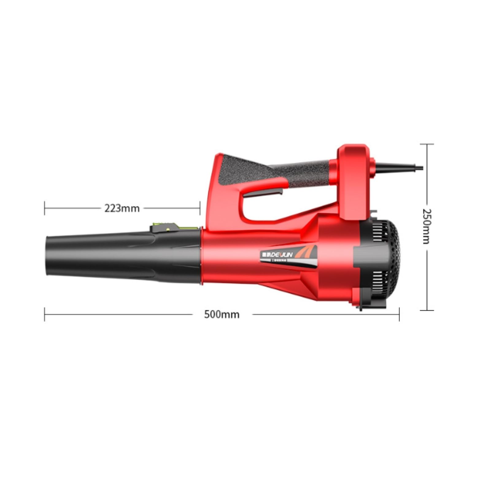 Soffiatore Elettrico a 24V Durevole Pistola di Soffiaggio con Ugello Versatile Ugello Flusso D' Pneumatica per Compartimento Del Camion, Modello 3000W Con Cavo Da 3 Metri