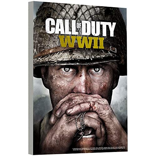 Call of Duty Poster: WWII Wall Art Set - Mounted Call of Duty Print (8"x11") (Call of Duty Room Decor)