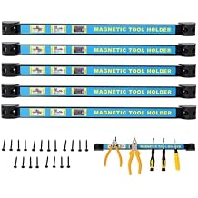 5PACK 16inch Heavy Duty Magnet Tool Bar,Magnetic Tool Holder,Magnetic Tool Holder Strip,for Workshop Garage,Mounting Screws Included 5PACK 16inch