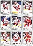 2018-19 O-Pee-Chee Hockey Detroit Red Wings Team Set of 15 Cards: Dylan Larkin(#6), Jim Howard(#82),...