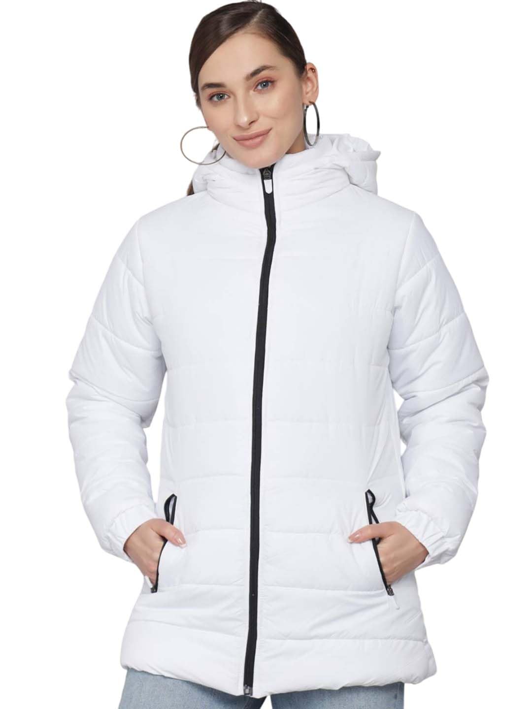 kotty Women's Full Sleeve Zipper Hooded Neck Puffer Jacket-picture-55