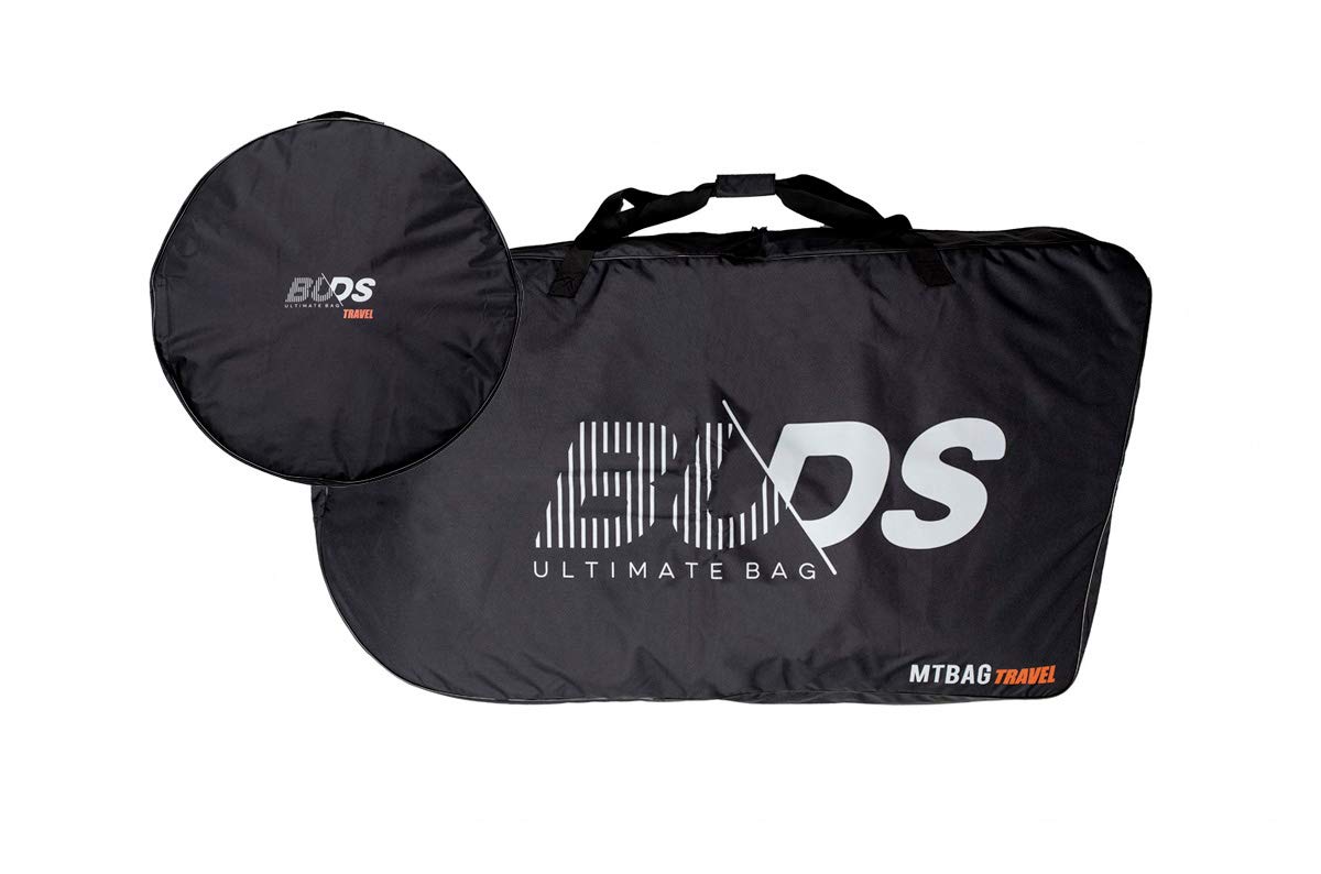Funda de Transporte para Bicicleta de montaña enteramente Acolchada MTBag Travel de Buds-Sports sin Desmontar la Rueda Trasera